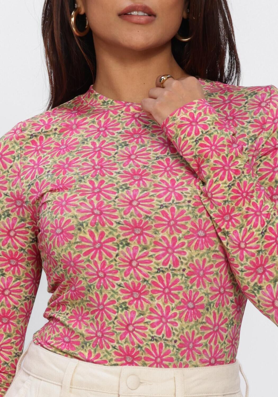 YDENCE Haut TOP CHRISTINE en rose - large