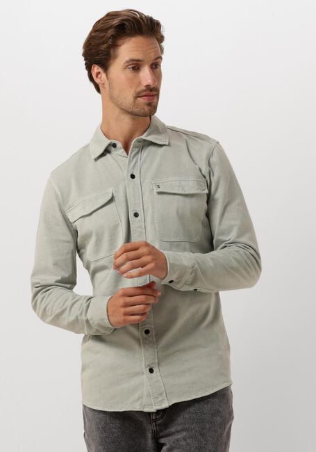 Groene BUTCHER OF BLUE Overshirt FINN POCKET JERSEY SHIRT - large
