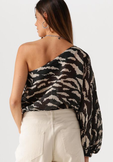 Zwarte BY-BAR  BELLA ZEBRA BLOUSE - large