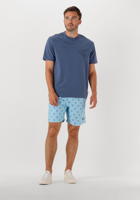 SHIWI Shorts de bain MEN MIKE SWIM SHORTS 7 INCH SKETCHED CORAL Bleu clair - large