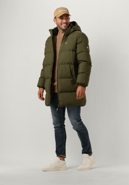 Groene TOMMY JEANS Jassen TJM ESSENTIAL DOWN PARKA - large