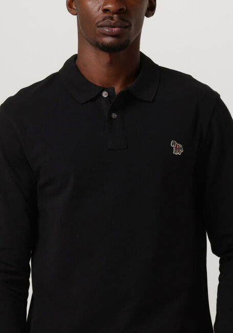Zwarte PS PAUL SMITH Polo MENS SLIM FIT LS POLO SHIRT ZEBRA - large