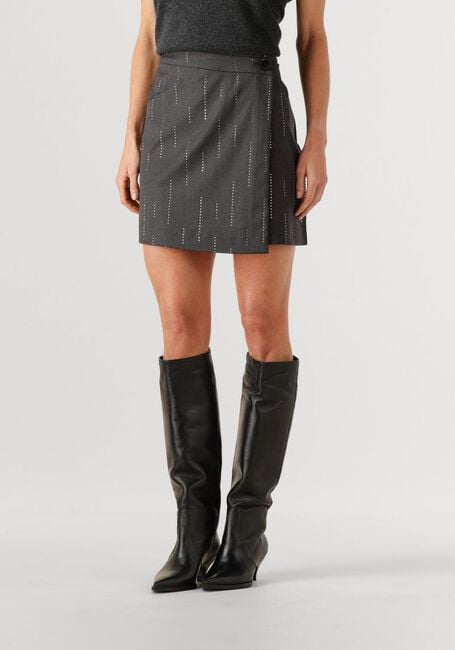 Donkergrijze GESTUZ Minirok GZADIRA MW WRAP SKIRT - large