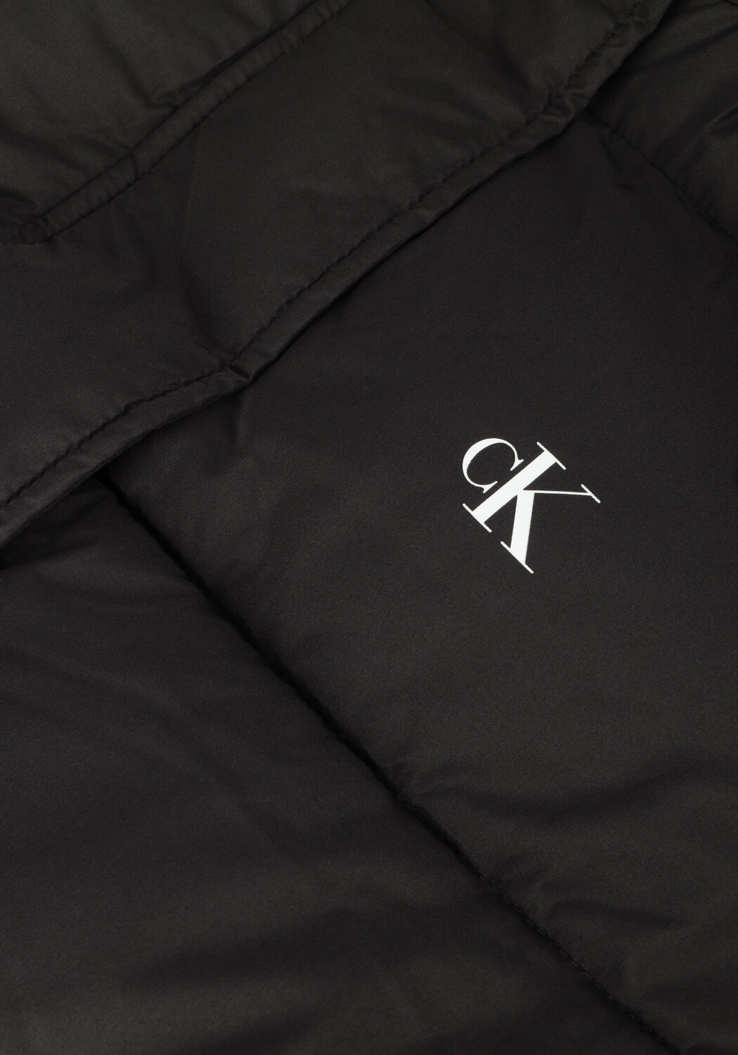 Zwarte CALVIN KLEIN Gewatteerde jas MONOLOGO NON DOWN LONG PUFFER - large