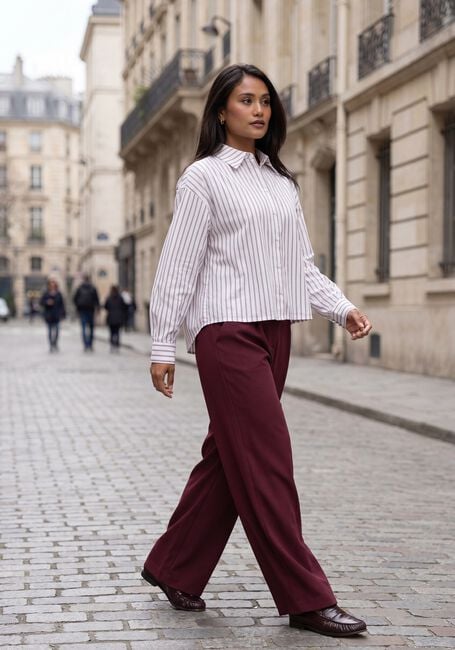 Witte MODSTR&Ouml;M Top DILANMD STRIPE SHIRT - large