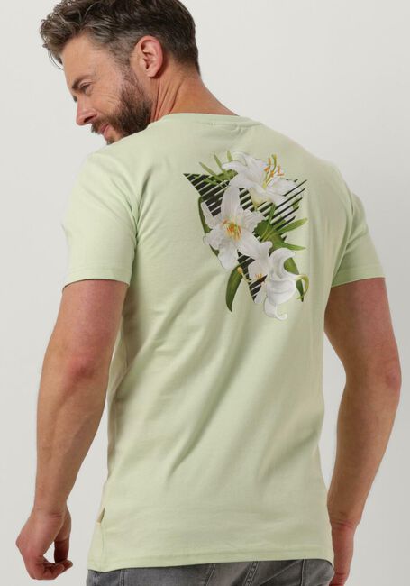 PUREWHITE T-shirt TSHIRT WITH SMALL LOGO ON CHEST AND BIG BACK PRINT Menthe - large