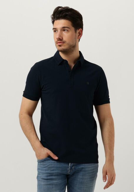 Donkerblauwe CAST IRON Polo SHORT SLEEVE POLO ORGANIC COTTON PIQUE ESSENTIAL - large
