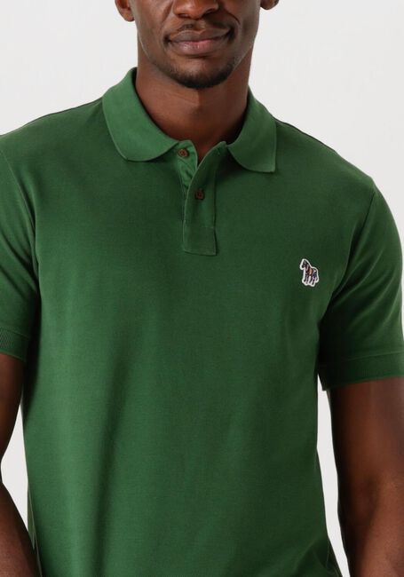 Groene PS PAUL SMITH Polo MENS SLIM FIT SS POLO SHIRT ZEBRA - large