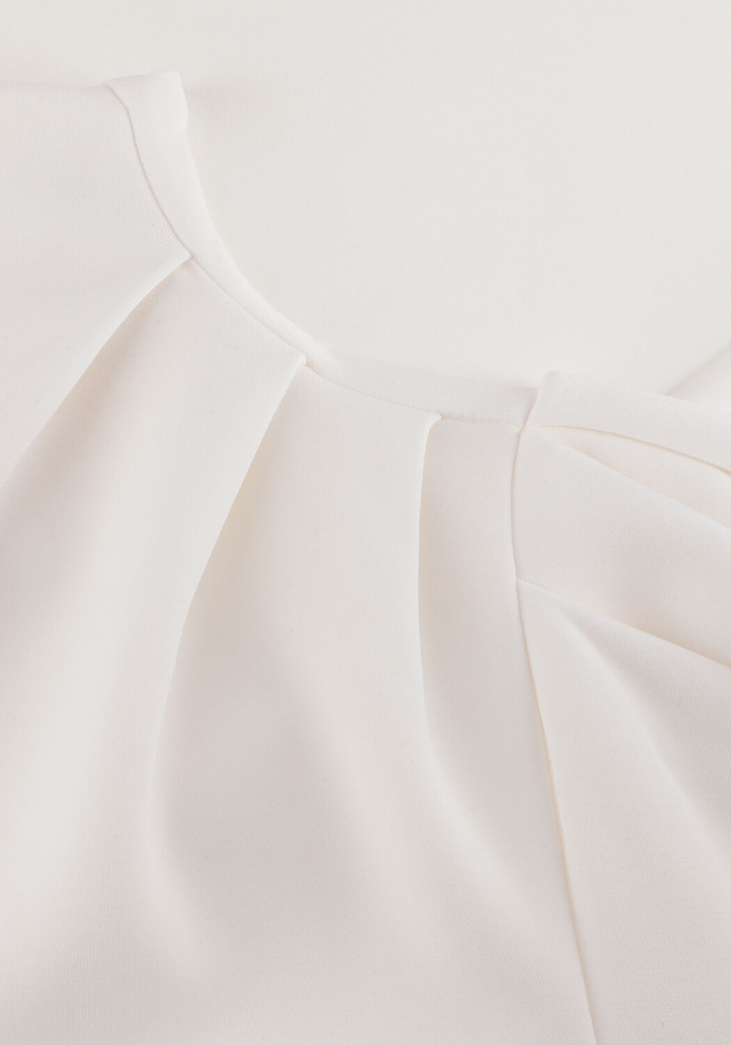 Witte SELECTED WOMEN Coltrui SLFFENJA LS T-NECK TOP - large