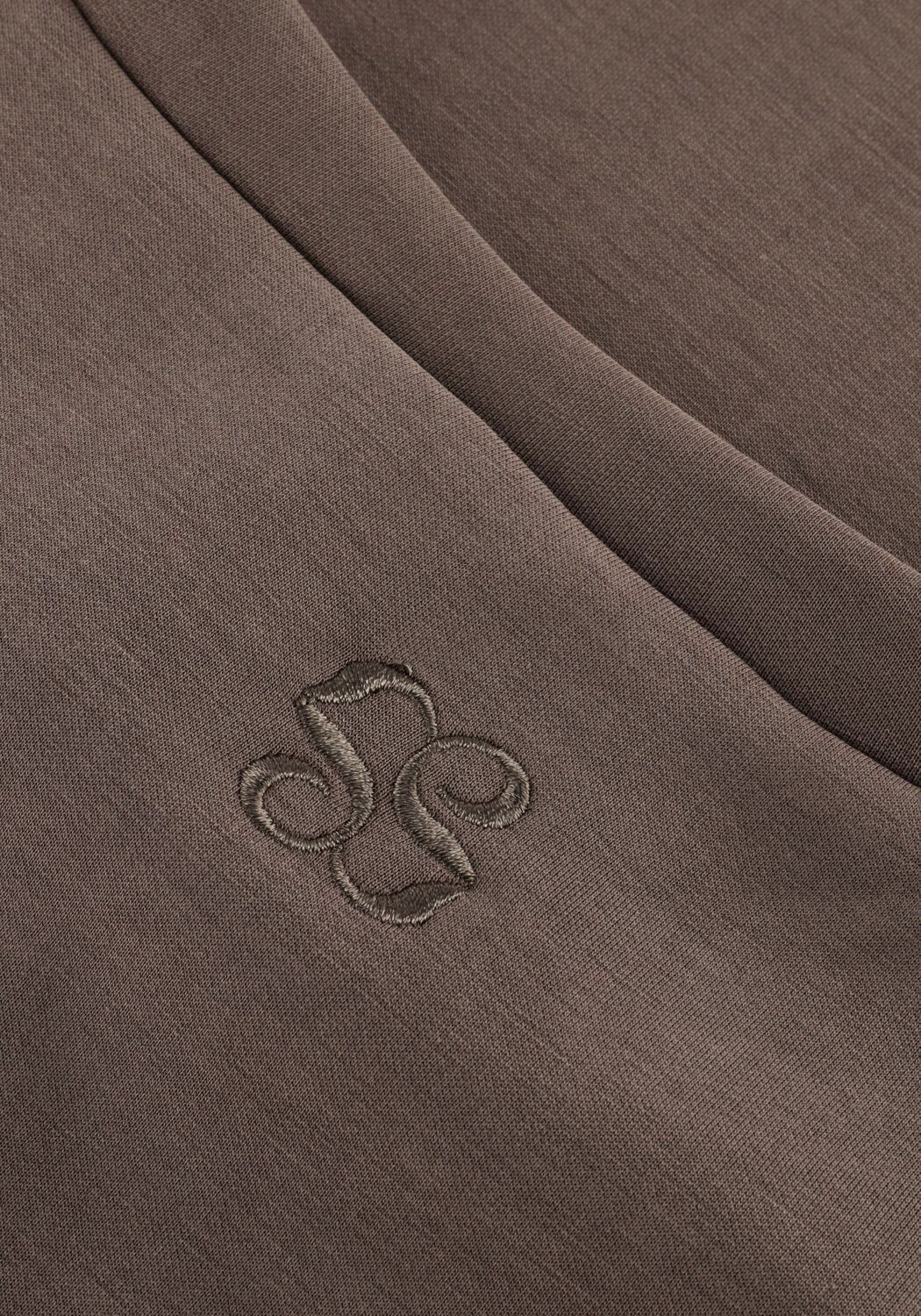 Taupe MY ESSENTIAL WARDROBE T-shirt HELLEMW EMB BOXY TEE - large