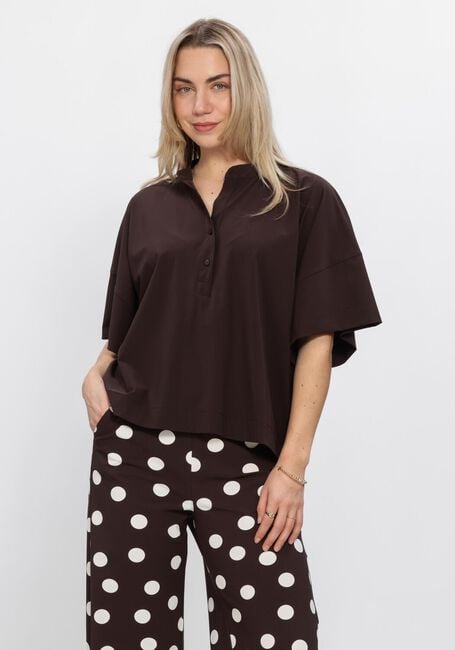 Bruine STUDIO ANNELOES  Laureen blouse - large