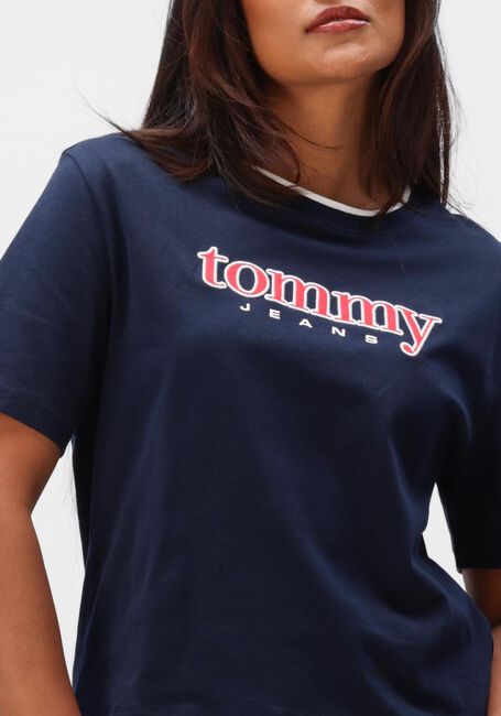 TOMMY JEANS T-shirt TJW BXY TOMMY APPLIQUE SS TEE Bleu fonc&eacute; - large