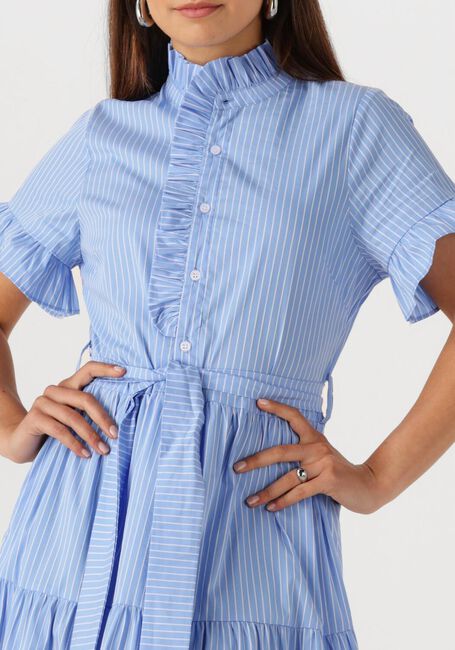 NEO NOIR Robe maxi NELLIE STRIPE DRESS Bleu clair - large