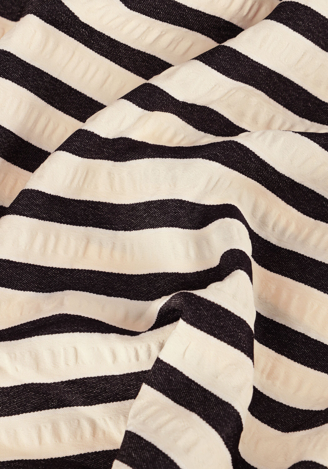 Creme NEO NOIR  DIANA CONTRAST STRIPE BLOUSE - large