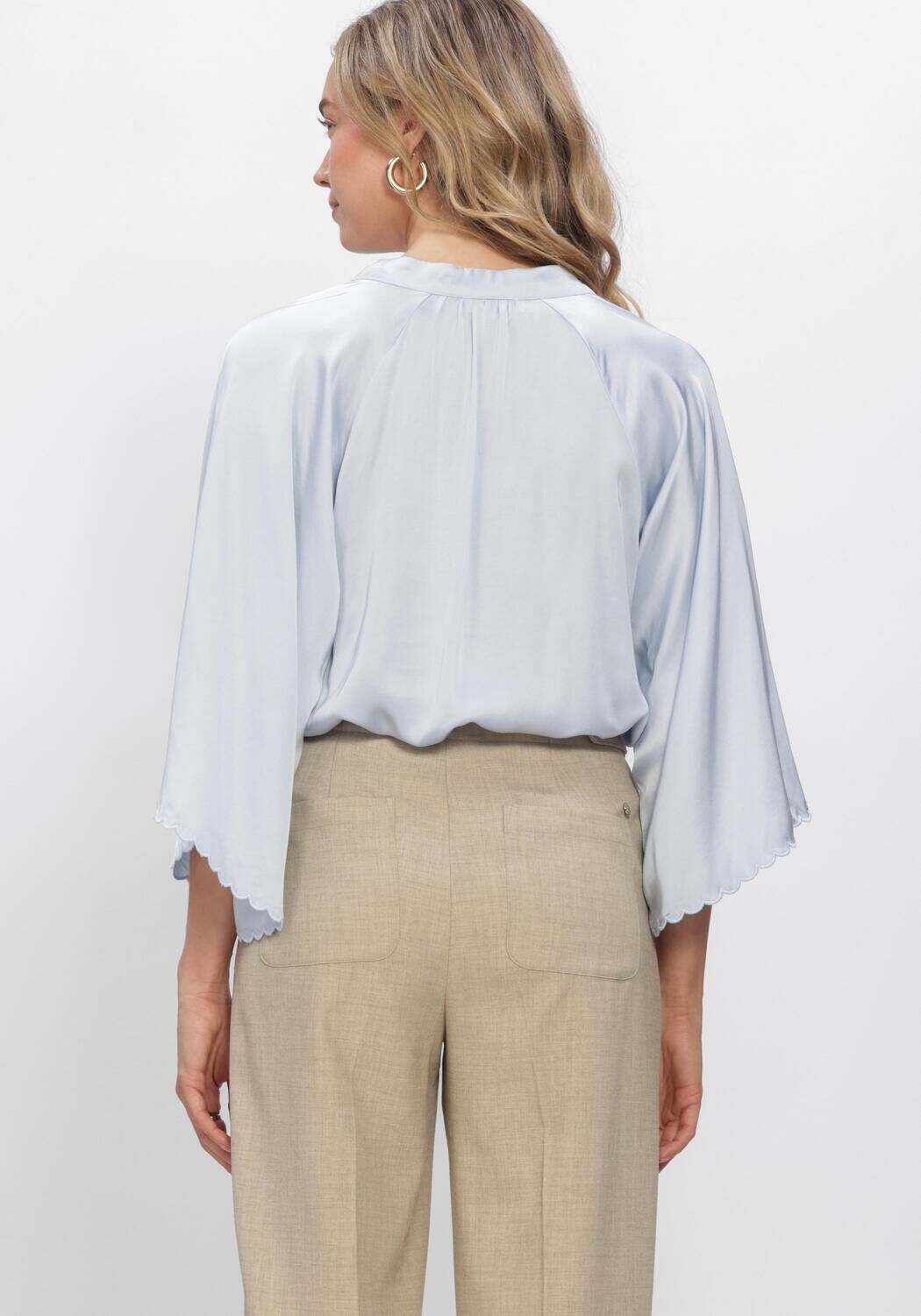Lichtblauwe BRUUNS BAZAAR  WECKIABBWINNY BLOUSE - large