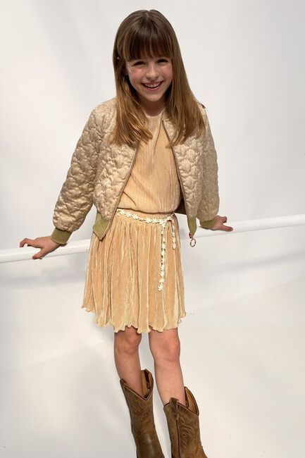 Zand NONO Mini jurk MEREL PLISSEE DRESS - large