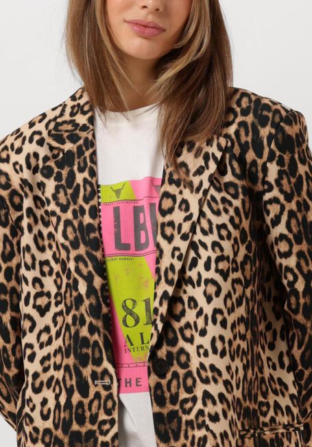 ALIX THE LABEL Blazer LADIES WOVEN LEOPARD BLAZER en marron - large