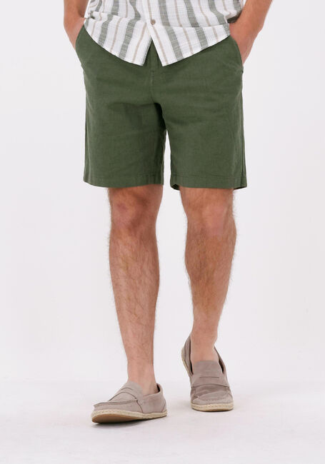 SELECTED HOMME Pantalon courte SLHCOMFORT-NEWTON LINEN en vert - large