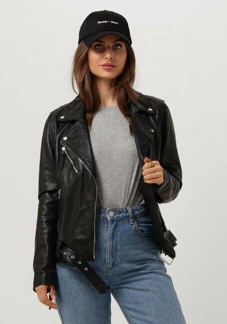 GOOSECRAFT Veste en cuir SAMMIE BIKER en noir - large