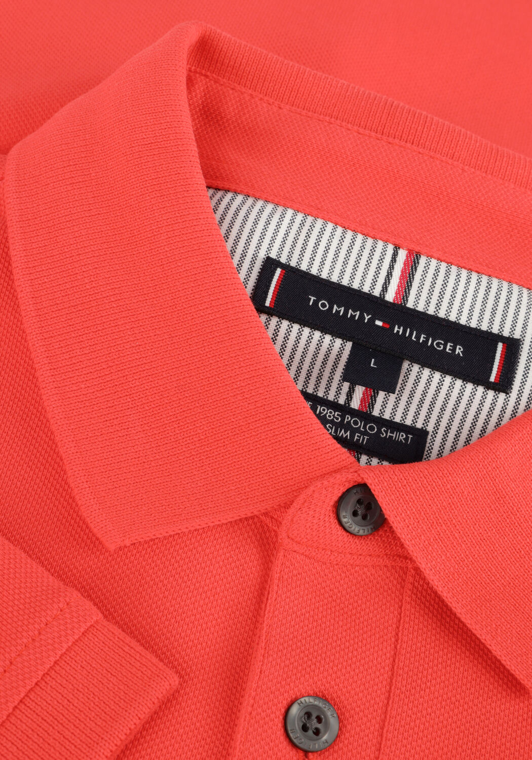TOMMY HILFIGER Polo 1985 SLIM POLO en orange - large
