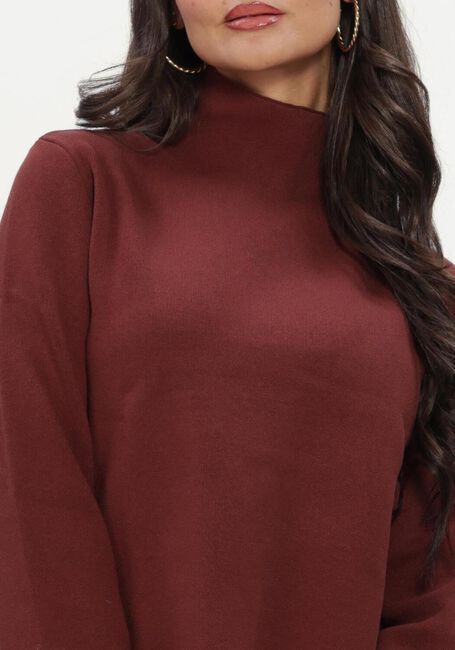 MINUS Pull MSLUPI HIGH NECK KNIT PULLOVER Bordeaux - large