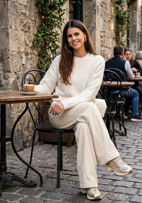 NUKUS Pull MATILDE PULLOVER BOUCLE Blanc - large