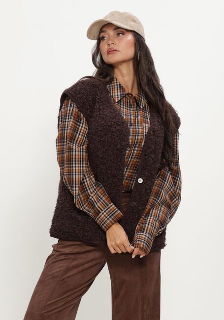 Bruine OBJECT Vest OBJIDUNA LO WAISTCOAT - large