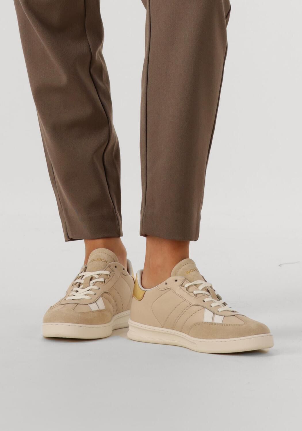 Beige WOOLRICH Sneakers DOUBLE U.T WOMEN - large