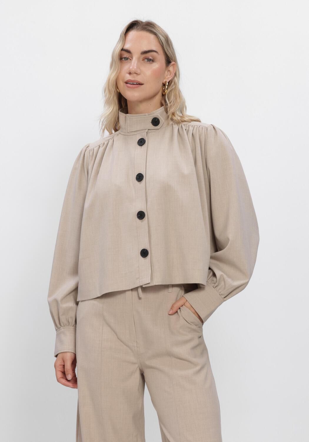 Beige SECOND FEMALE Jack ZOIE JACKET - large