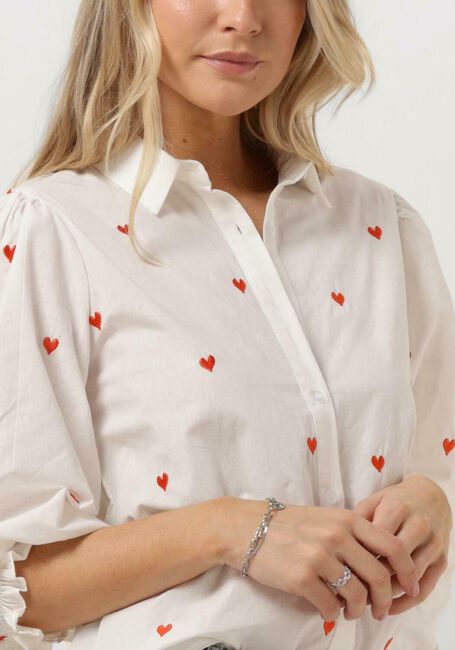 YDENCE Blouse BLOUSE CINDY HEARTS en blanc - large