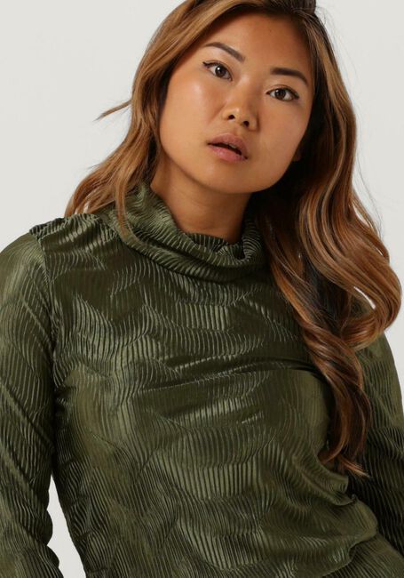 ANOTHER LABEL Longsleeves CHARLOT TOP L/S en vert - large