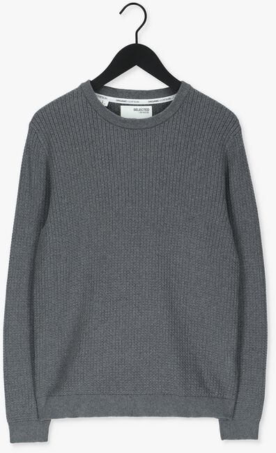 SELECTED HOMME Pull SLHCAST LS KNIT CABLE CREW B C en gris - large