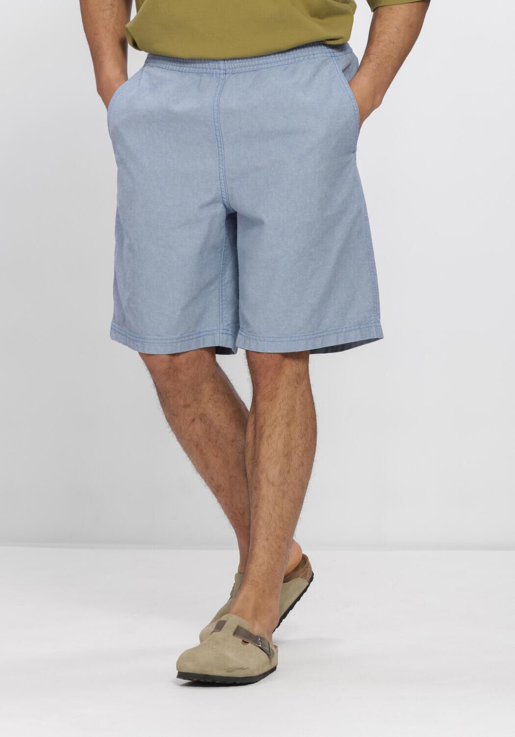 AMERICAN VINTAGE Pantalon courte PUSWAY Bleu clair - large