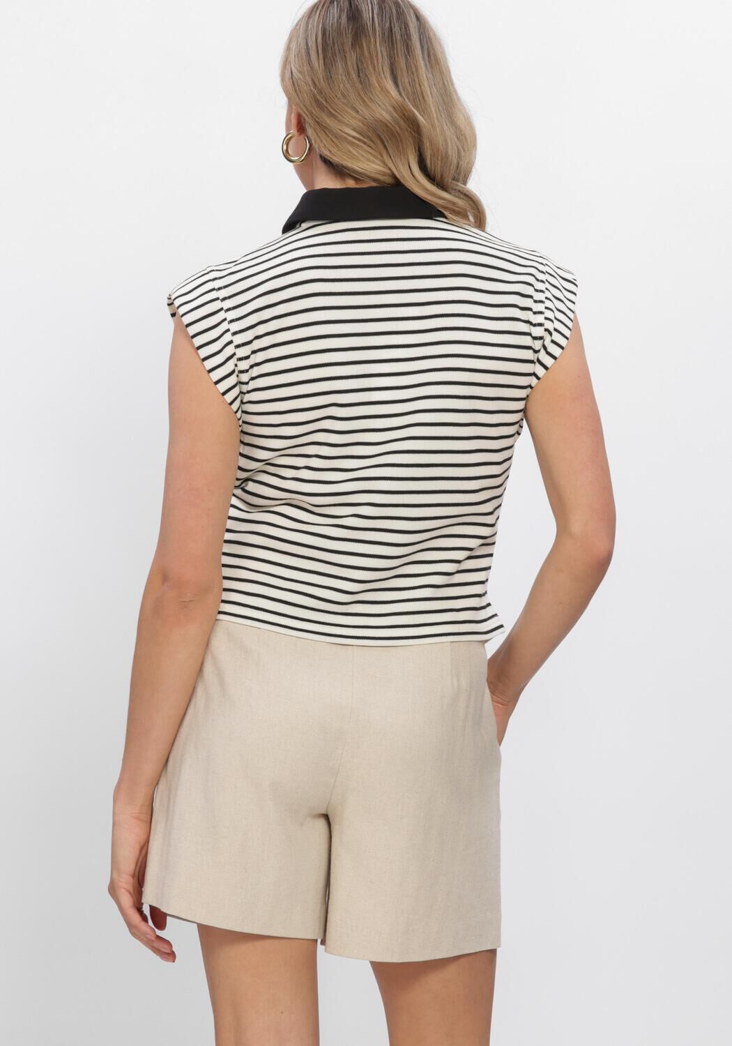 Gebroken wit CO'COUTURE Polo NORMACC STRIPE POLO TOP - large
