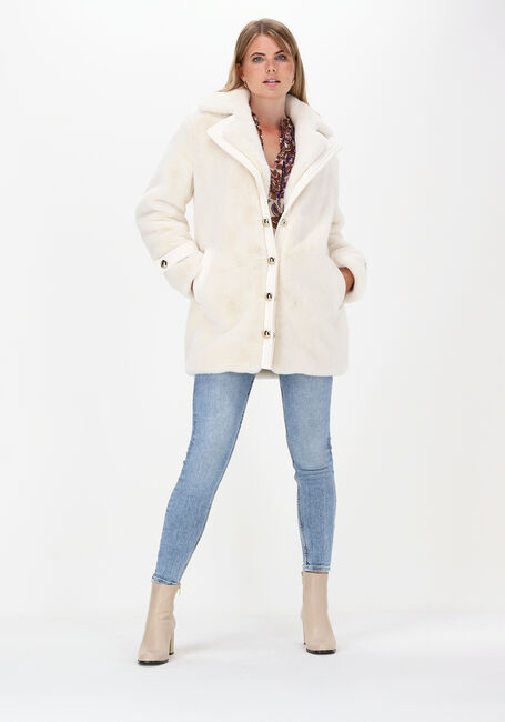 Witte LIU JO Faux fur jas CAPPOTTO COLD - large