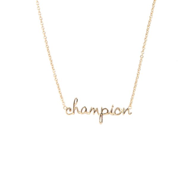 ALLTHELUCKINTHEWORLD Collier URBAN NECKLACE CHAMPION en or - large