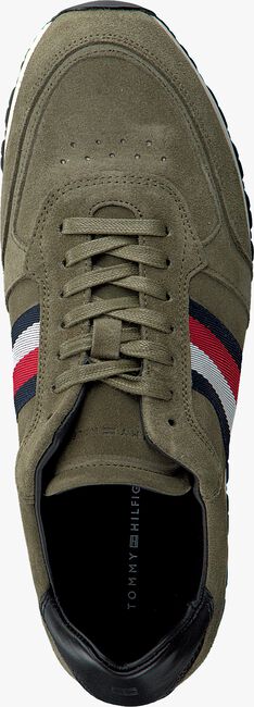 green TOMMY HILFIGER shoe LUXERY SUEDE RUNNER  - large