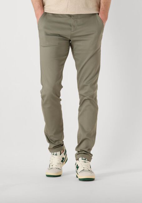 CAST IRON Chino RISER CHINO STRETCH en vert - large