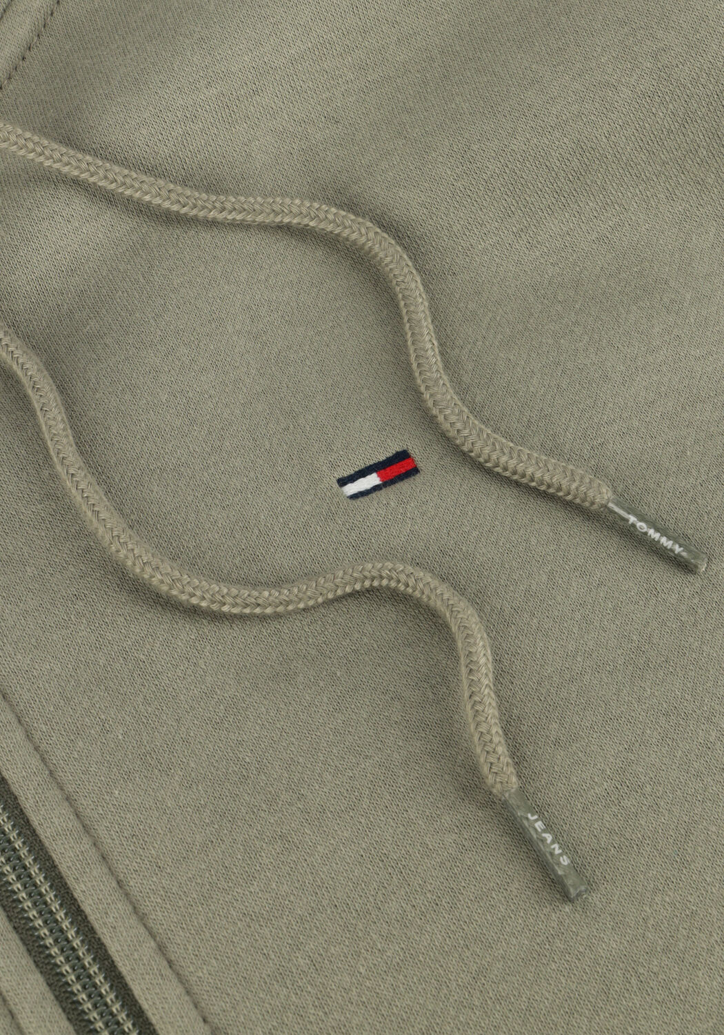 TOMMY JEANS Gilet TJM REG S FLAG ZIP THRU EXT en vert - large