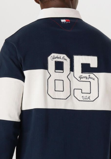 Donkerblauwe TOMMY JEANS Polo TJC COLORBLOCK RUGBY - large