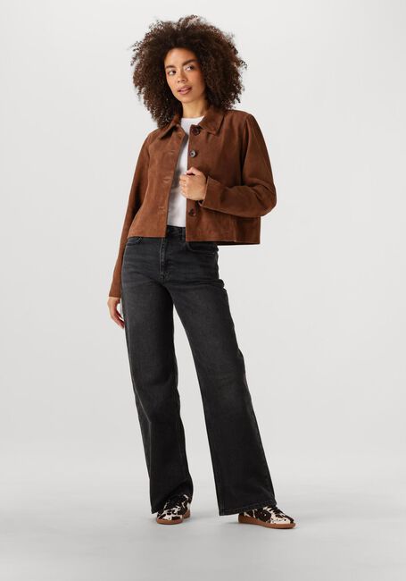MY ESSENTIAL WARDROBE Veste en cuir PETRAMW SUEDE JACKET en marron - large