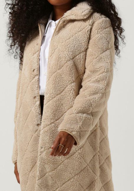 ANOTHER LABEL Manteau Teddy DANAE COAT en beige - large