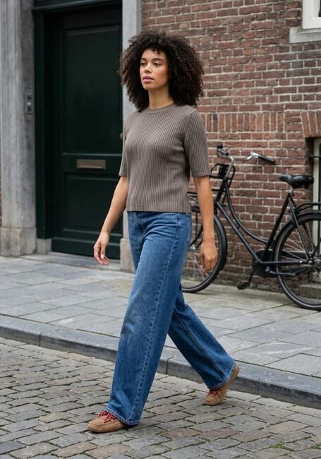 LEE Wide jeans STELLA A LINE en bleu - large