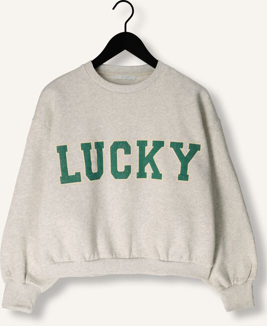 Lichtgrijze BY-BAR Trui BIBI LUCKY VINTAGE SWEATER Lichtgrijze BY-BAR Trui BIBI LUCKY VINTAGE SWEATER - large