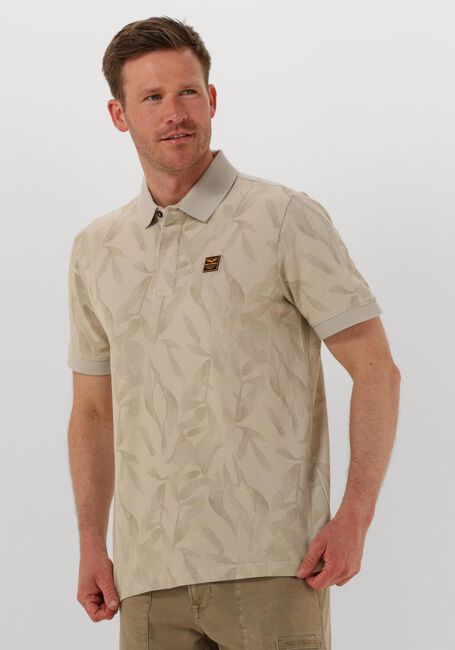 PME LEGEND Polo TWO TONE PIQUE PRINTED en beige - large