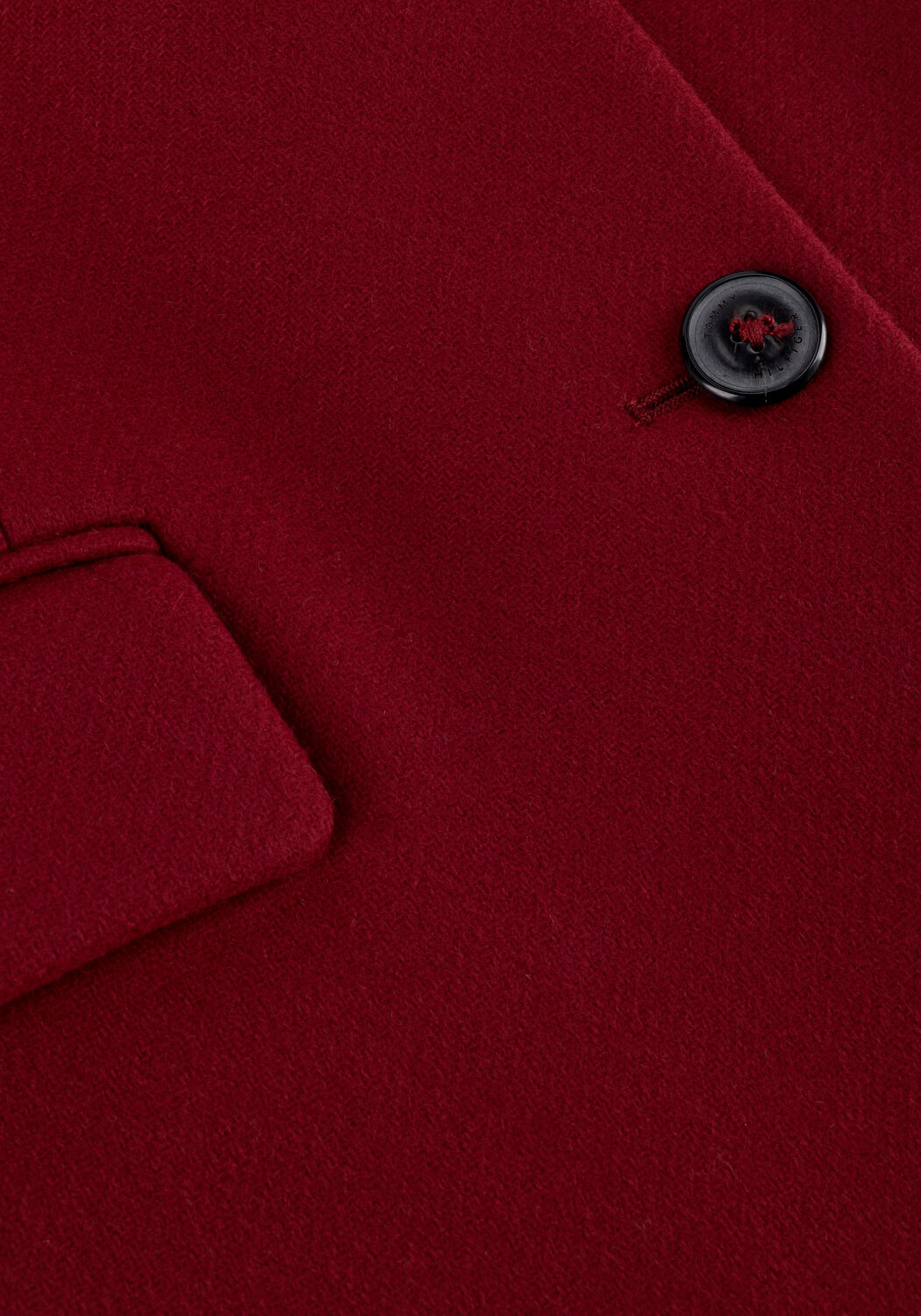 Rode TOMMY HILFIGER Mantel WOOL BLEND CLASSIC COAT - large