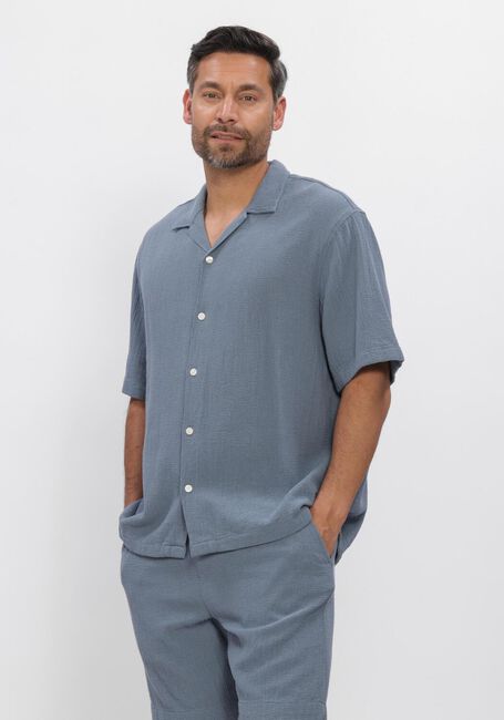 SELECTED MEN SLHRLXCAL SS SHIRT RESORT Chemises en bleu - large