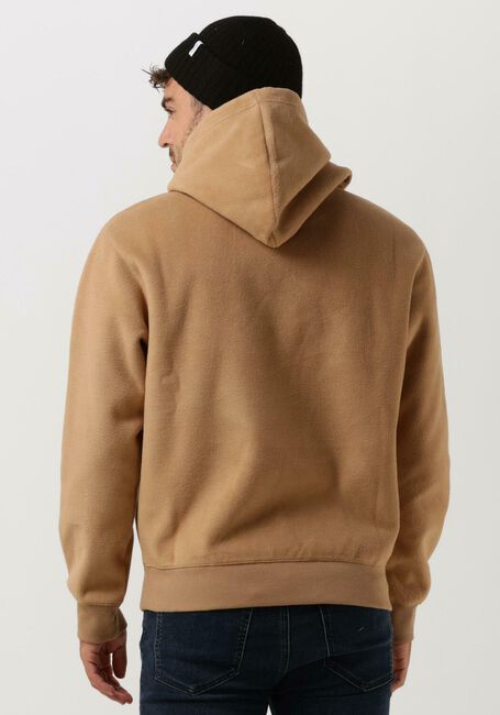 Camel CALVIN KLEIN Sweater HEAVY DOUBLE FACE HOODIE - large