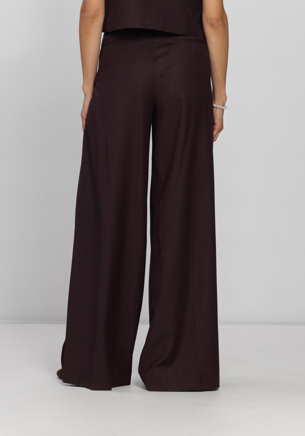 Bruine BY-BAR Wijde broek SEF PANTS - large