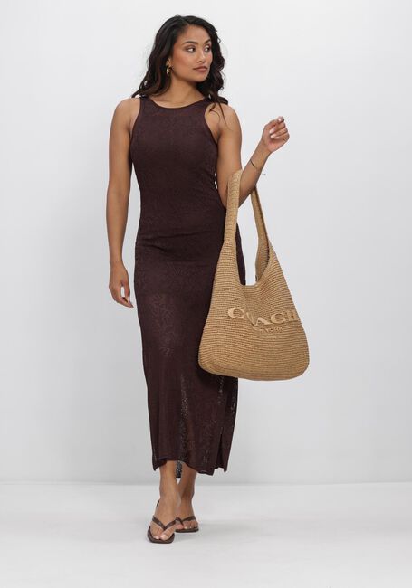 Bruine VANESSA BRUNO Maxi jurk ETTA - large